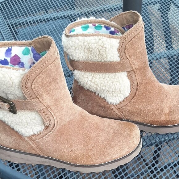 UGG Mid-Calf Suede Boots Size 4 - Picture 1 of 8